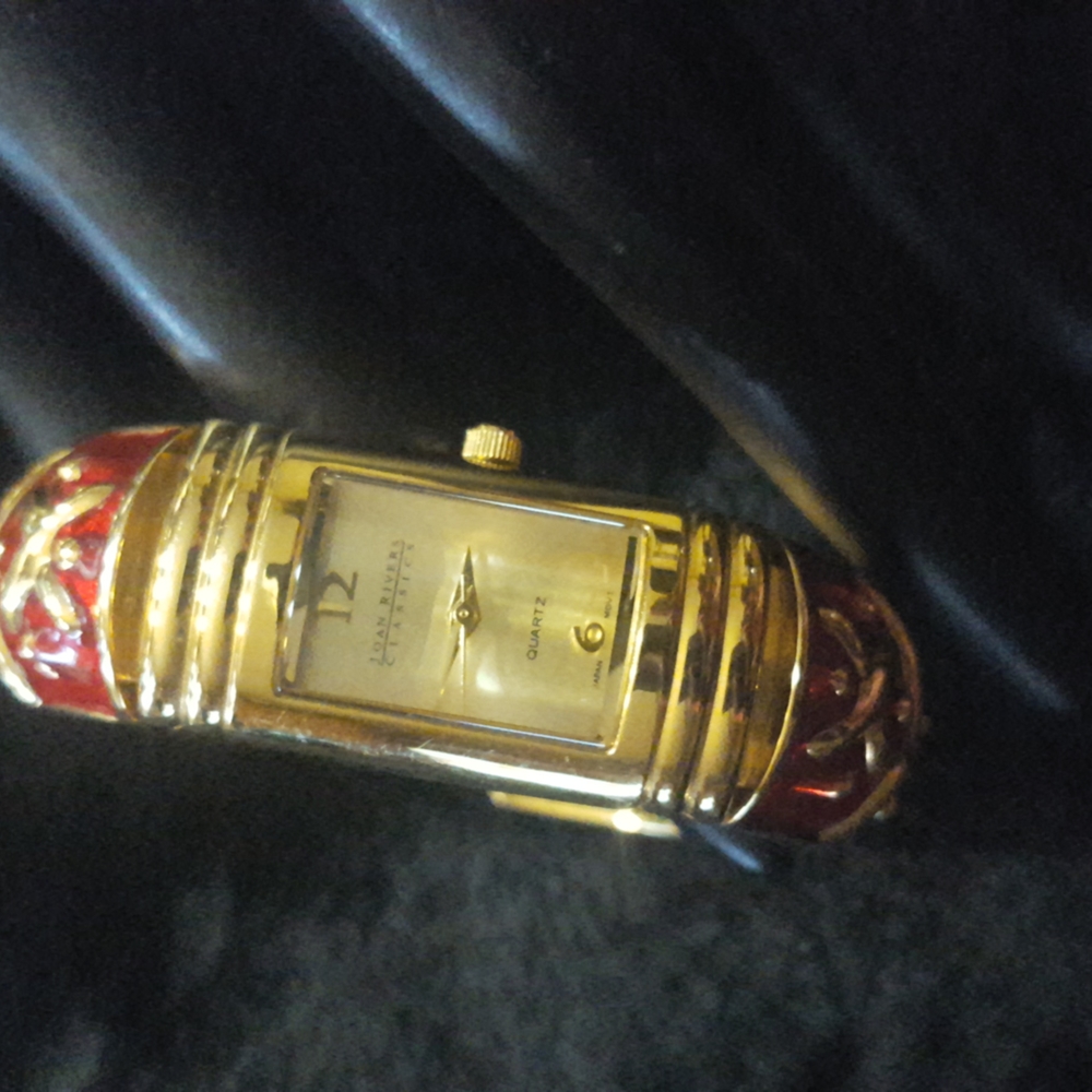 Joan Rivers Cuff Watch, EUC